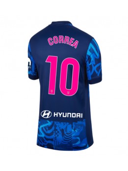 Atletico Madrid Angel Correa #10 Ausweichtrikot für Frauen 2024-25 Kurzarm